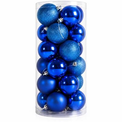 Bombki niebieskie 3cm 24szt.