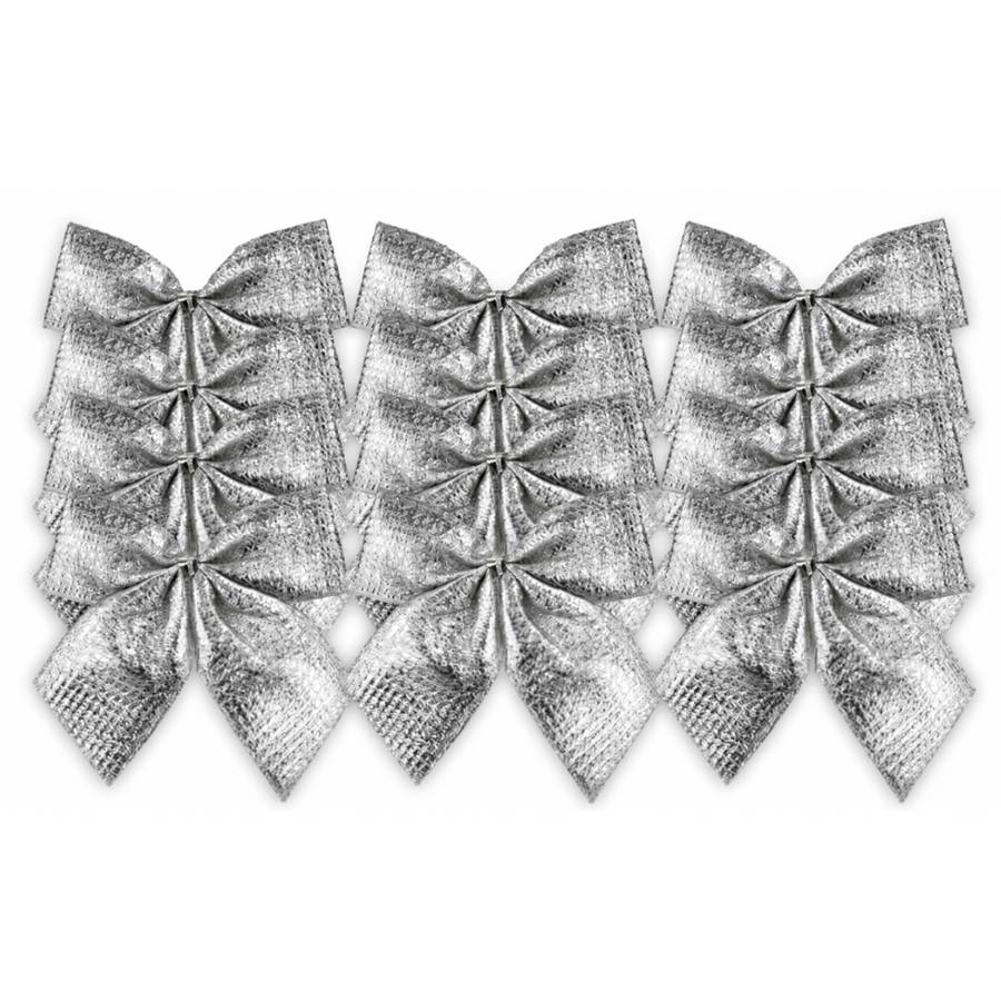 Kokardki srebrne 5,5 cm 12 szt.
