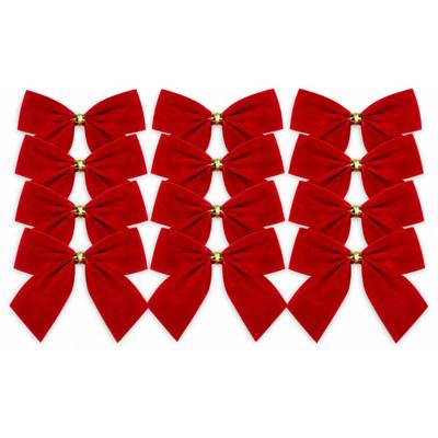 Kokardki czerwone 5,5 cm 12 szt.