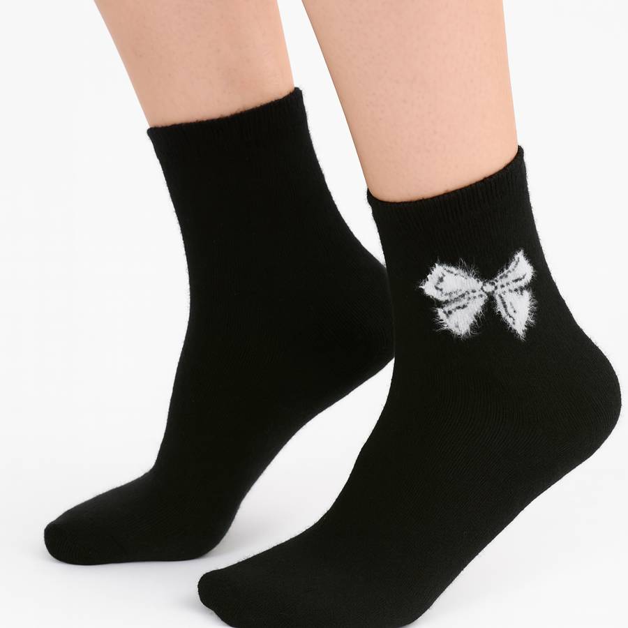 Skarpety Damskie z Angory KOKARDKI 39-42