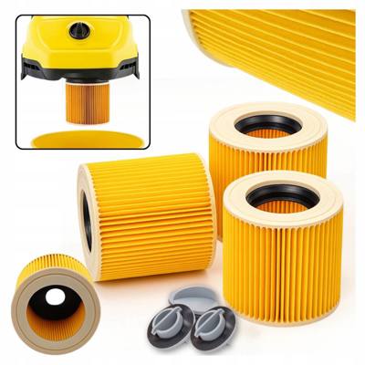 3x Filtr do odkurzacza KARCHER WD3 WD 3 MV3 WD2 SE4001 KWD3 okrągły zapas