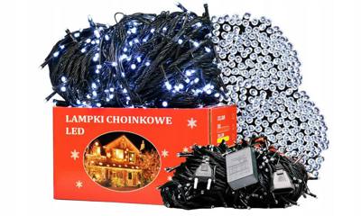 LAMPKI ŚWIATEŁKA NA CHOINKĘ ZEWNĘTRZNE WEWNĘTRZNE 500 LED MOCNE