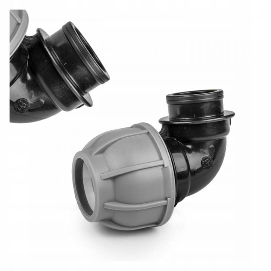 KOLANO KOLANKO SKRĘCANE PE 20 mm 3/4"GW RURY WĘŻA ZŁĄCZKA RURA NAWADNIANIE