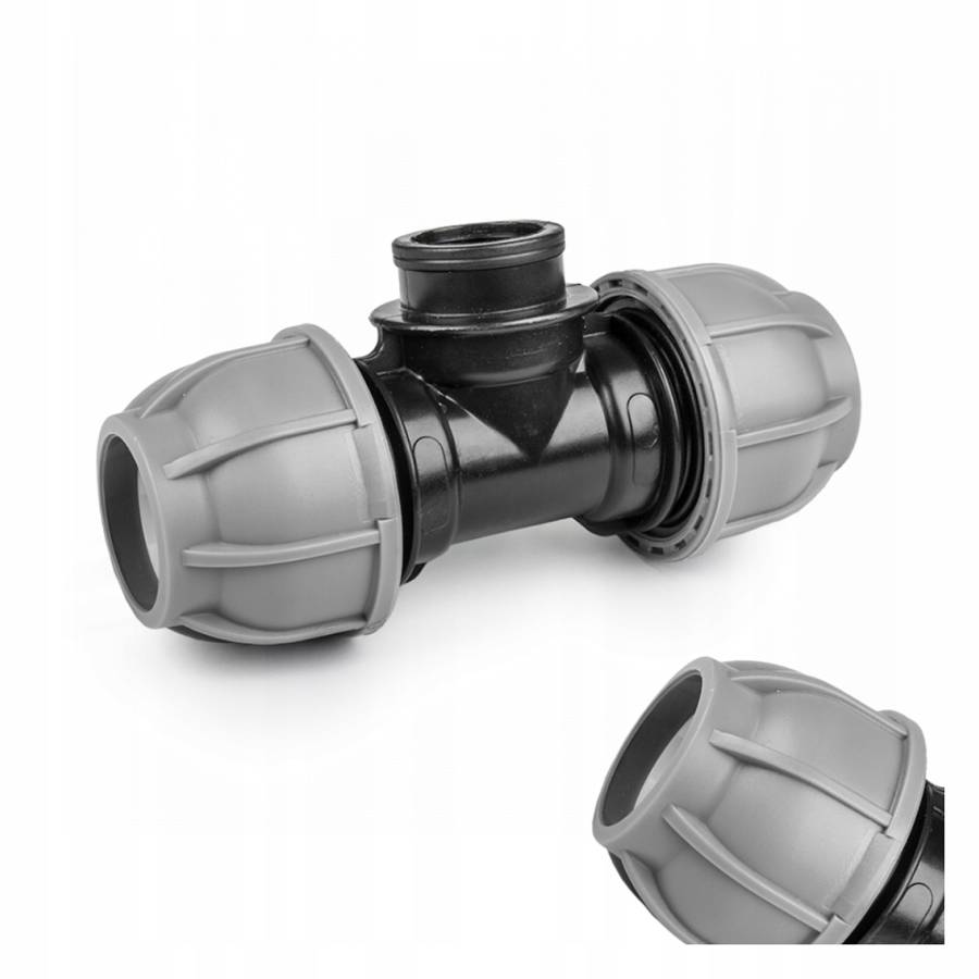 TRÓJNIK PE 25 mm / GW 1/2" do Rury Węża Linii MOCNY Złączka PN10