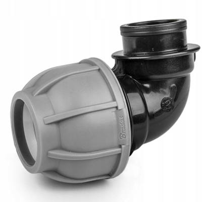 Kolano do rur zasilających rury węża Kolanko PE 20 mm GW1/2" Do łączenia