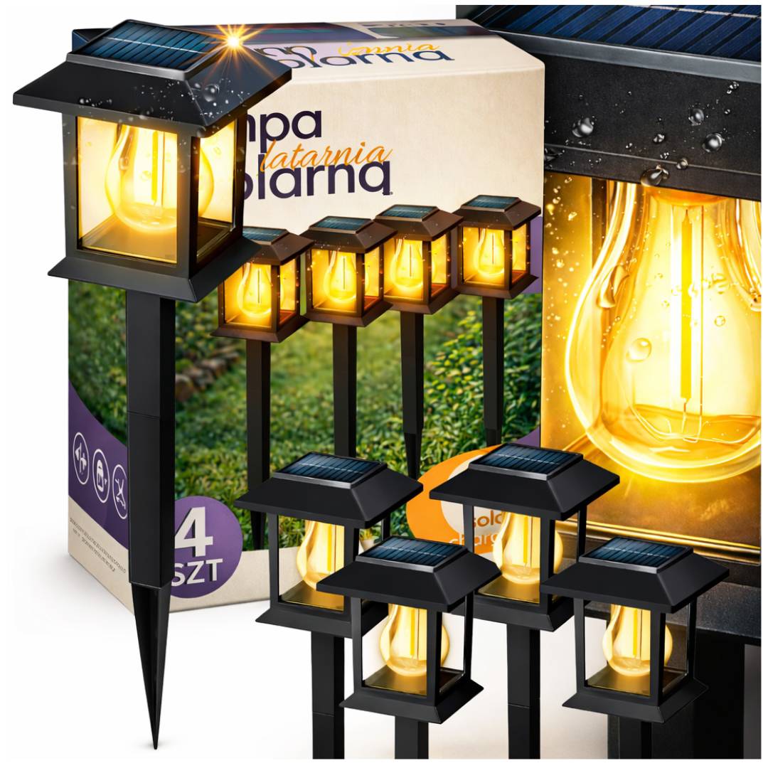 Lampy solarne wbijane 4szt