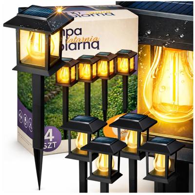 Lampy solarne wbijane 4szt
